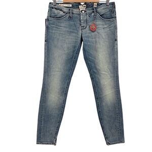 Cycle Skinny Jeans Japanese Fabric Made in Italy Kurabo Denim Low Rise 32